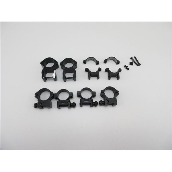 ASSORTED SCOPE RING LOT