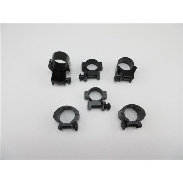 ASSORTED SCOPE RING LOT