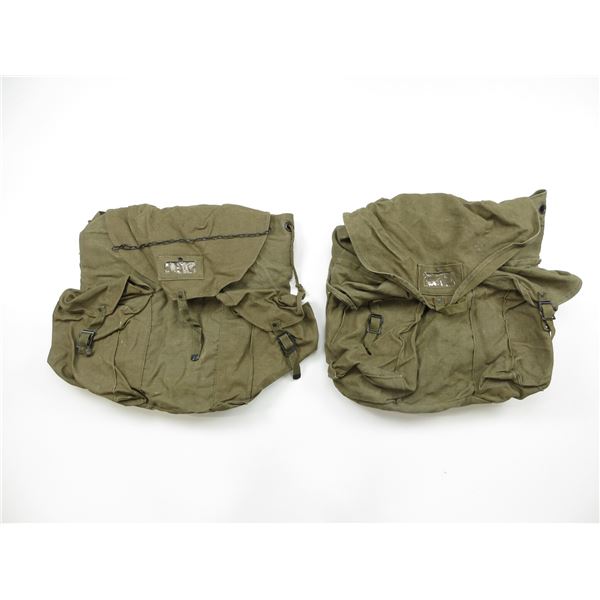 ITALIAN ARMY CANVAS BACK PACK LOT