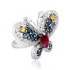Image 2 : 1.86ct Natural Pink Tourmaline 14K White Gold Ring