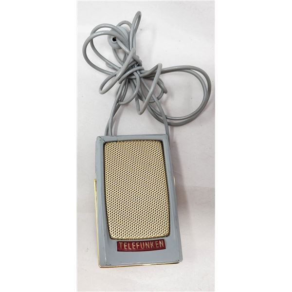 Vintage Telefunken Microphone With Stand