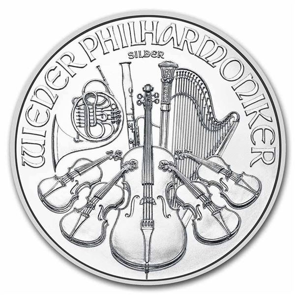 2023 Austria 1 oz Silver Philharmonic BU .999 fine Silver.