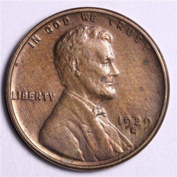 1929-S Lincoln Wheat Cent Penny CHOICE UNC UNCIRCULATED MS