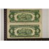 Image 2 : 1928-D & 1928-G $2 US NOTES-RED SEALS