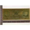 Image 2 : 24KT GOLD FOIL REPLICA OF A VINTAGE US FIVE SILVER