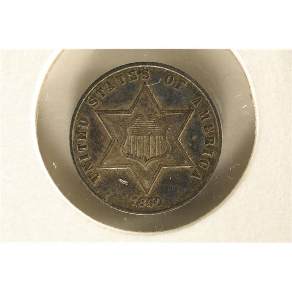 1860 THREE CENT PIECE (SILVER)