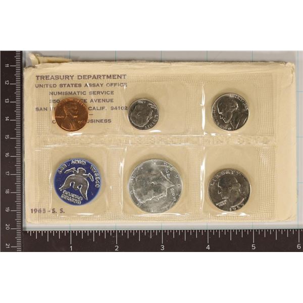 1965 US SPECIAL MINT SET WITH ENVELOPE