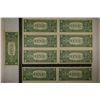 Image 2 : 9 US $1 SILVER CERTIFICATES 1-1957, 7-1957A & 1