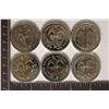 Image 2 : 6 DOUBLE EAGLE TOKENS:MT RUSHMORE (PARTIALLY GOLD