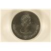Image 2 : 1974 CANADA SILVER $5 OLYMPIC COIN .7226 OZ. ASW