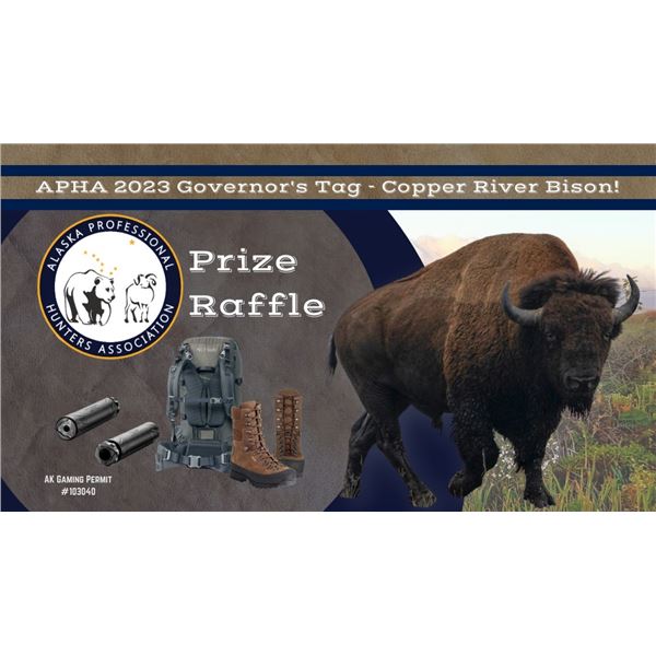 APHA 2023 Governor's Tag - Copper River Bison!