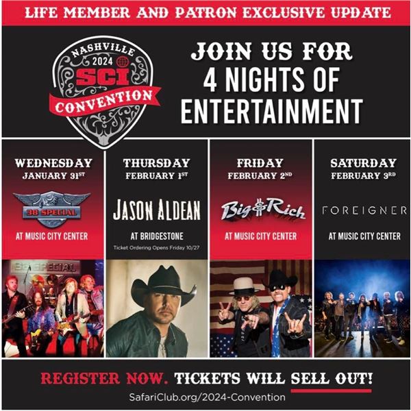 SCI & SCI AK Chapter Life Memberships + 2 2024 4 Day Nashville Convention Passes.