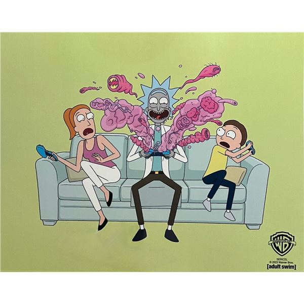 Warner Bros Rick And Morty Sericel Animation Art Cel Adult Swim