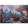 Image 1 : THOMAS KINKADE Cinderella and the Prince Giclee on Canvas