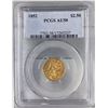 Image 1 : 1852 $2.5 Liberty Head Quarter Eagle PCGS AU58