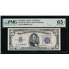 1934A $5 Silver Certificate PMG 65EPQ