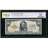 Image 1 : 1928 $50 Gold Certificate PCGS 64