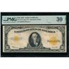 Image 1 : 1922 $10 Gold Certificate PMG 30