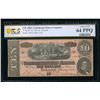Image 1 : 1864 $10 T-68 Confederate PCGS 64PPQ