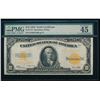 Image 1 : 1922 $10 Gold Certificate PMG 45