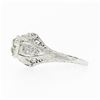 Image 6 : Antique Belle ï¿½poque Platinum 1.32 ctw European Diamond Filigree Engagement Ri