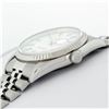 Image 9 : Rolex Mens Quickset Stainless Steel Sapphire Crystal White Index Datejust Wristw