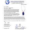 Image 4 : 9.20 ctw Tanzanite and 0.39 ctw Diamond Platinum Pendant/Necklace (GIA CERTIFIED