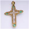 Image 5 : Antique Peruvian Rock Crystal Crucifix Mounted as Pendant by Carlo Rici
