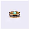 Image 4 : 18K Yellow Gold Emerald & Diamond Ring by Carlo Rici