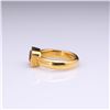 Image 3 : Heavy 18k Yellow Gold & Citrine Ring