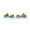 Image 1 : 18K Yellow Gold & Emerald Earrings