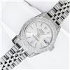 Image 2 : Rolex Quickset Silver Index 18K Gold Diamond Bezel Datejust Wristwatch 26MM