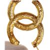 Image 5 : Chanel Vintage Gold-tone Metal CC Rhinestone Brooch