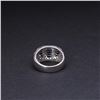 Image 4 : 18K White Gold Sapphire & Pave Diamond Ring