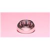 Image 6 : 18K White Gold Sapphire & Pave Diamond Ring