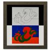 Image 1 : Victor Vasarely "Catch - Iii (A, B) De La Serie Graphismes 3" Mixed Media Print