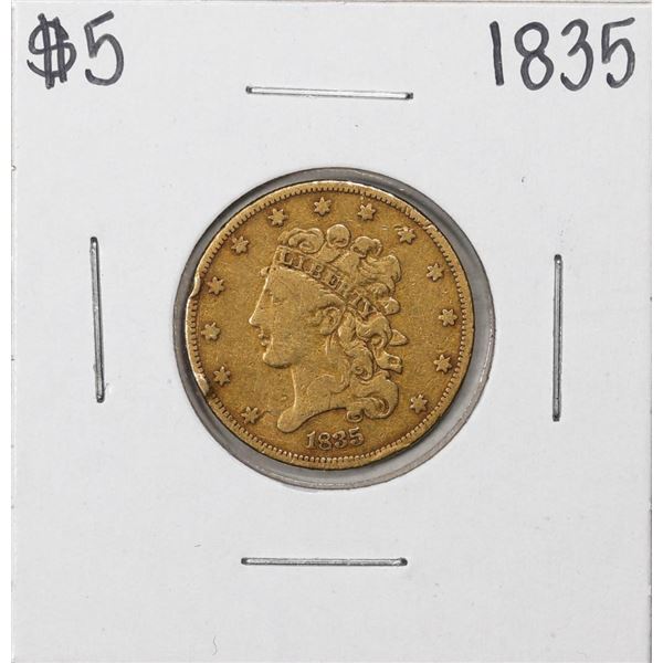 1835 $5 Classic Head Half Eagle Gold Coin