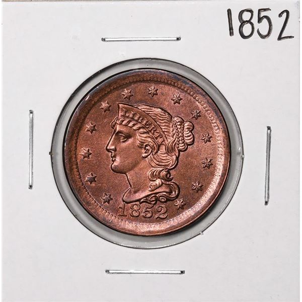 1852 Braided Hair Large Cent Coin