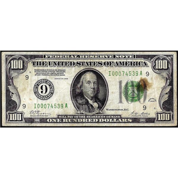 1928 $100 Federal Reserve Note Minneapolis