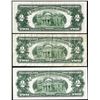 Image 2 : Lot of (3) 1953/1963 $2 Legal Tender Stars Notes