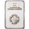 Image 1 : 1892 Barber Quarter Coin NGC MS61