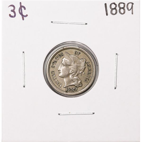 1889 Three Cent Nickel Coin