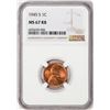 Image 1 : 1945-S Lincoln Wheat Cent Coin NGC MS67RB