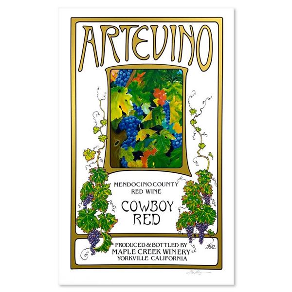 Tom Rodrigues "Artevino" Limited Edition Serigraph On Paper
