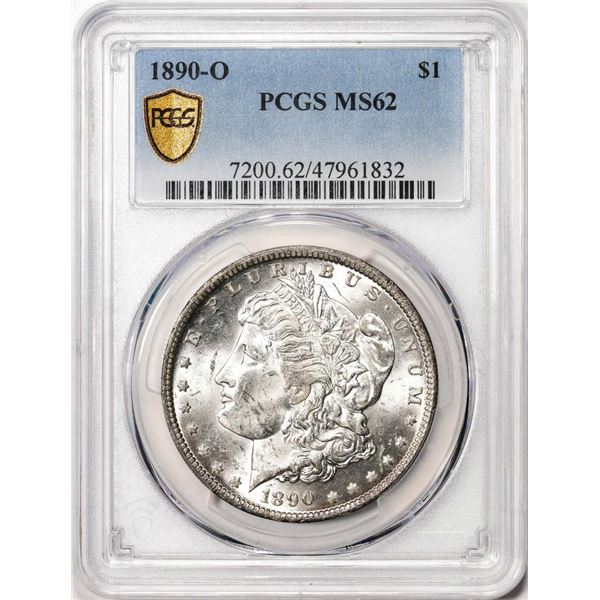 1890-O $1 Morgan Silver Dollar Coin PCGS MS62