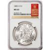 Image 1 : 1885-O $1 Morgan Silver Dollar Coin NGC MS63 Official Red Book