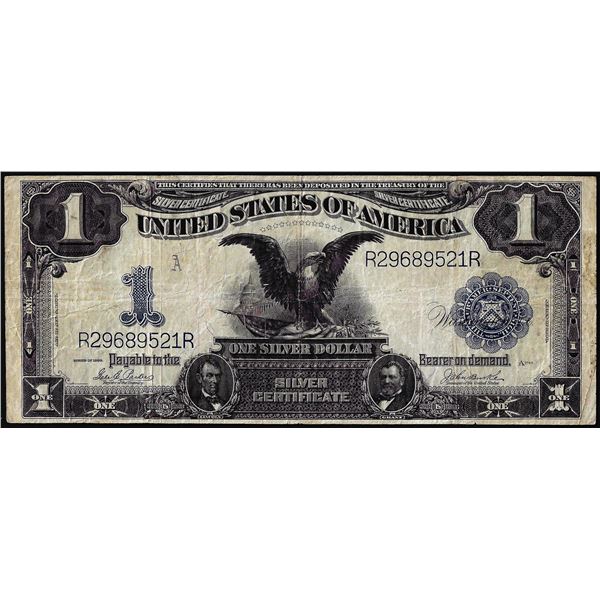 1899 $1 Black Eagle Silver Certificate Note