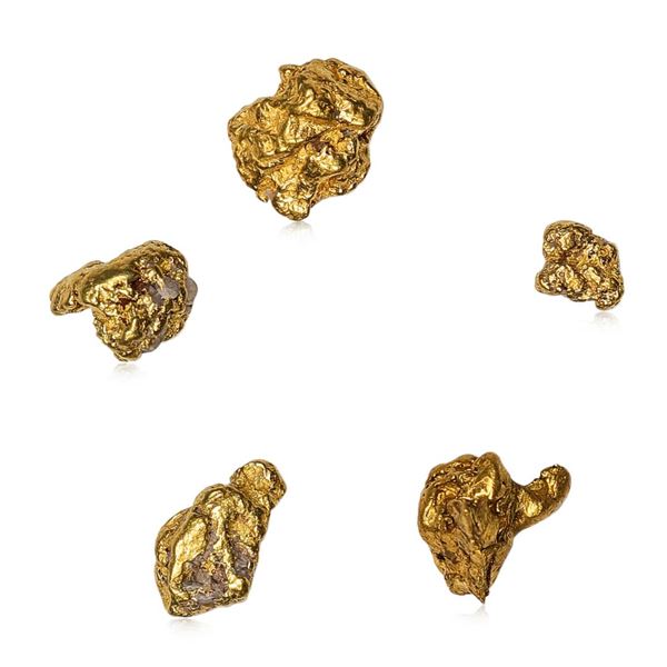 Lot of Gold Nuggets 2.32 Grams Total Weight