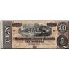 Image 1 : 1864 $10 Confederate States of America Note