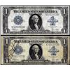 Image 1 : Lot of (2) 1923 $1 Silver Certificate Notes